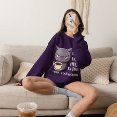 Oh, What Fresh Hell Is This? Coffee Crewneck Sweatshirt - Sarcastic