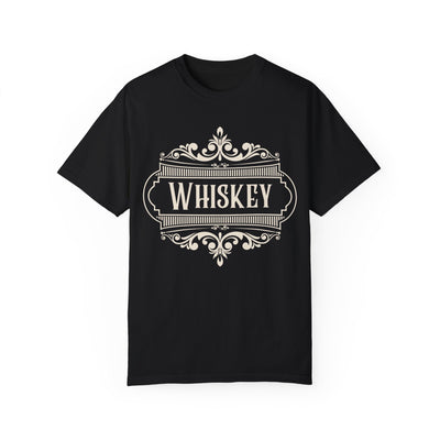 WHISKEY - Victorian label - T-shirt - Military Branches, Right to Bear Arms, American Flag