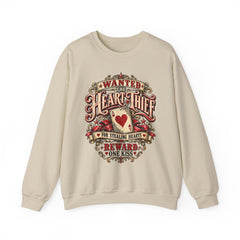 "Wanted: The Heart Thief" Vintage Valentine Graphic