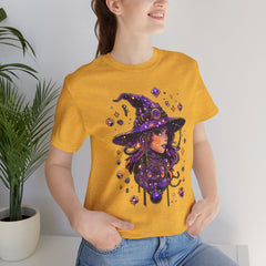 Enchanting Witch Graphic Tee - Perfect for Halloween, Gifts, Parties, Casual Wear, and Witchy Vibes