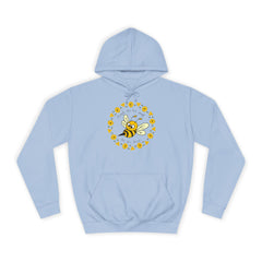 Though she’d be small, she be fierce –Bee-Inspired Unisex College Hoodie |