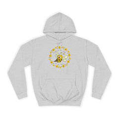 Though she’d be small, she be fierce –Bee-Inspired Unisex College Hoodie |