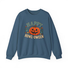 Halloween Crewneck Sweatshirt — "Happy Howl-oween" Pumpkin Graphic - Southern Heritage