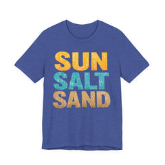 Sun Salt Sand Beach T-Shirt — Retro Coastal Summer Tee