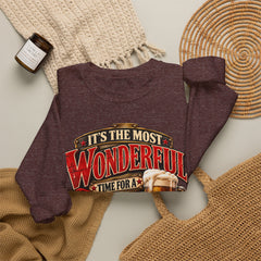It’s the Most Wonderful Time for a Beer Crewneck Sweatshirt - Christmas