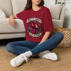‘Pretty Things Can Be Poison' Gothic Apple Graphic Tee- Poison Apple