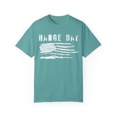 Range Day - FADED PRINT - T-shirt - Military Branches, Right to Bear Arms, American Flag