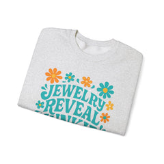 Jewelry Reveal Junkie Sweatshirt by Gildan, Cozy Unisex Crewneck, Gift for Jewelry Lovers