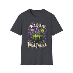 Fizz, Bubble Witch Tee — "Fizz, Bubble, Toil & Trouble" Halloween Graphic T-Shirt BP