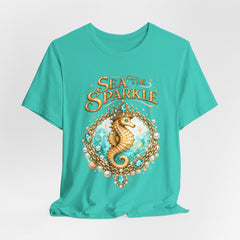 Sea the Sparkle Seahorse T-Shirt — Nautical Mermaid Beach Tee