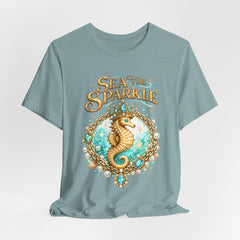 Sea the Sparkle Seahorse T-Shirt — Nautical Mermaid Beach Tee