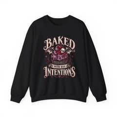 Baked With Bad Intentions Sweatshirt - Halloween Vibes