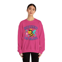 Buzzed on Bling Crewneck Sweatshirt by Gildan - Fun Gift for Bee Lovers, Jewelry Reveals