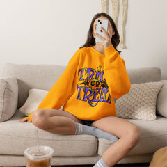 Halloween 'Trick or Treat' Crewneck Sweatshirt — Retro Candy Graphic
