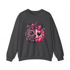 Pink Sugar Skull Pumpkin Sweatshirt ~ Halloween Vibes