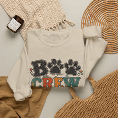 Dog Crew Sweatshirt – "B Crew" Paw Print Graphic Crewneck
