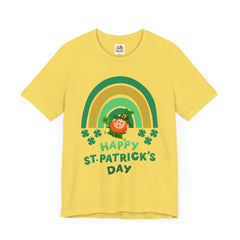 St. Patrick's Day Rainbow LeprechaunTee - Unisex Short Sleeve Shirt