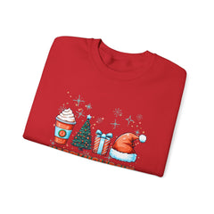 Christmas Coffee Santa Hat Sweatshirt