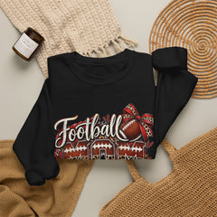 Football Mom Crewneck Sweatshirt — Leopard & Bow Team Spirit