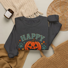 Halloween Crewneck Sweatshirt — "Happy Howl-oween" Pumpkin Graphic - Southern Heritage