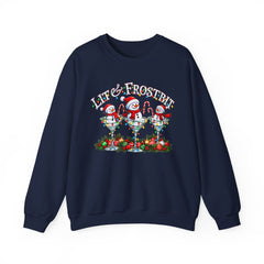 Lit & Frostbit Design | Festive Christmas Martinis, Winter Parties, Snowman Apparel, Christmas Party Sweatshirt
