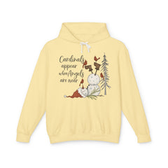 Inspirational Hoodie: Cardinals Appear When Angels Are Near - Comfort Colors
