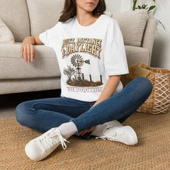 Dust, Distance & Daylight T-Shirt — Vintage Windmill Graphic Tee for Outdoor Lovers- Southern Heritage