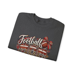 Football Mom Crewneck Sweatshirt — Leopard & Bow Team Spirit