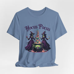 Hocus Pocus Halloween T-Shirt, Witch Tee, Unisex Halloween Shirt, Spooky Season Apparel, Costume Party Top