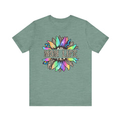 Sunflower Leopard Mom Tee