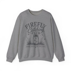 Firefly Catching Club Sweatshirt — Vintage Mason Jar Summer Nights Crewneck - Southern Heritage