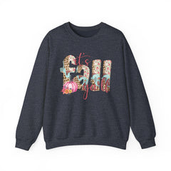 Cozy It’s Fall Y’all Sweatshirt with Floral Design, Perfect for Autumn Style, Thanksgiving Gift, Casual Wear, Seasonal Comfort