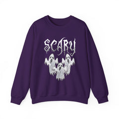 Scary Ghosts Unisex Crewneck Sweatshirt | Halloween Apparel, Spooky Sweatshirt, Ghost Theme, Gift for Halloween Lovers, Cozy Fall Fashion