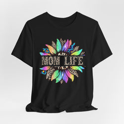 Sunflower Leopard Mom Tee