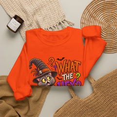Halloween Cat 'What the Hex?' Crewneck Sweatshirt