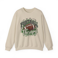 Football Therapy Sweatshirt — Vintage Football Graphic Crewneck