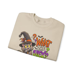 Halloween Cat 'What the Hex?' Crewneck Sweatshirt