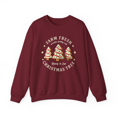 Farm Fresh Christmas Tree Sweatshirt – Cute Cookie Tree Holiday Crewneck