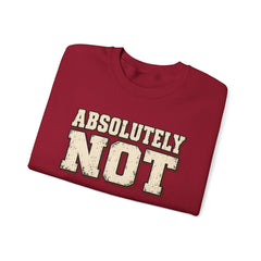 Fun Attitude Sweatshirt “Absolutely Not”