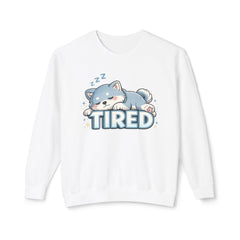 Tired Sleeping Puppy Sweatshirt — Cute Kawaii Nap Dog Crewneck