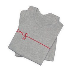 Love Signature T-Shirt – Minimal Red Script Tee