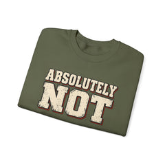 Fun Attitude Sweatshirt “Absolutely Not”