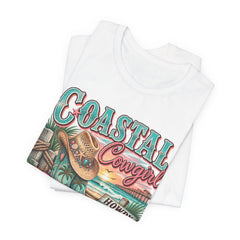 Coastal Cowgirl Tee — "Howdy Shore" Beach Western Graphic T-Shirt
