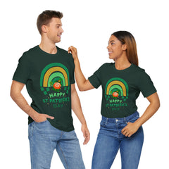 St. Patrick's Day Rainbow LeprechaunTee - Unisex Short Sleeve Shirt