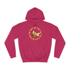 Though she’d be small, she be fierce –Bee-Inspired Unisex College Hoodie |