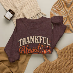 "Thankful, Blessed & a Little Stressed" Fall Pumpkin Sweatshirt