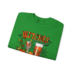 Witches Drink Up Sweatshirt, Unisex Halloween Apparel, Cozy Fall Sweatshirt, Spooky Season Gear, Perfect for Halloween Parties