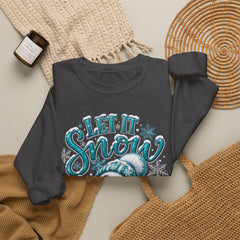 Let It Snow Snowman Crewneck Sweatshirt — Cozy Holiday Winter Pullover