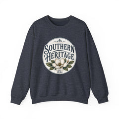 Southern Heritage Crewneck Sweatshirt — Vintage Magnolia Graphic