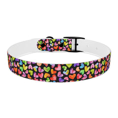 Dog Collar- Rainbow Hearts